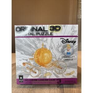 Disney Cinderella’s Carriage Deluxe 3D Crystal Puzzle Level 3 Sealed